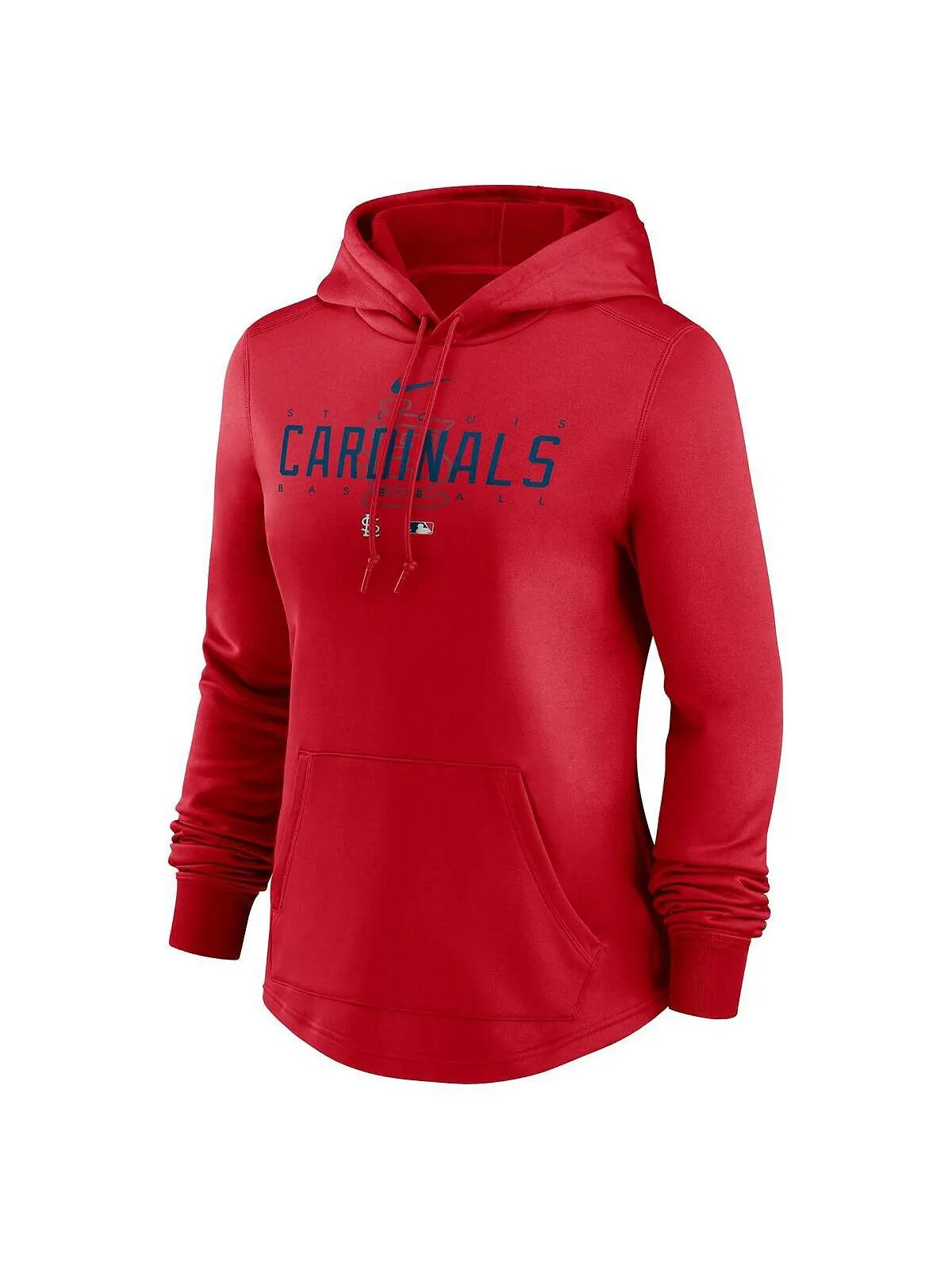 Женский красный пуловер с капюшоном St. Louis Cardinals Authentic Collection Pregame Performance — изображение 2 из 3