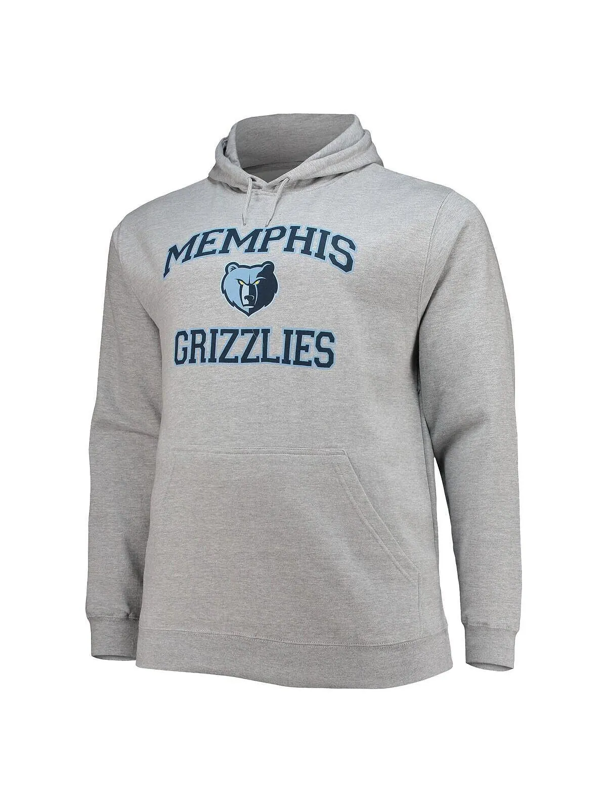 Мужской серый пуловер с капюшоном Memphis Grizzlies Big and Tall Heart and Soul Profile — изображение 2 из 3