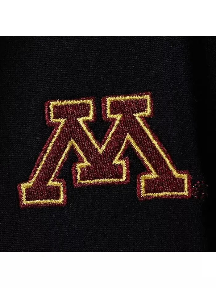 Черные женские флисовые леггинсы Minnesota Golden Gophers Zoozatz — изображение 2 из 2