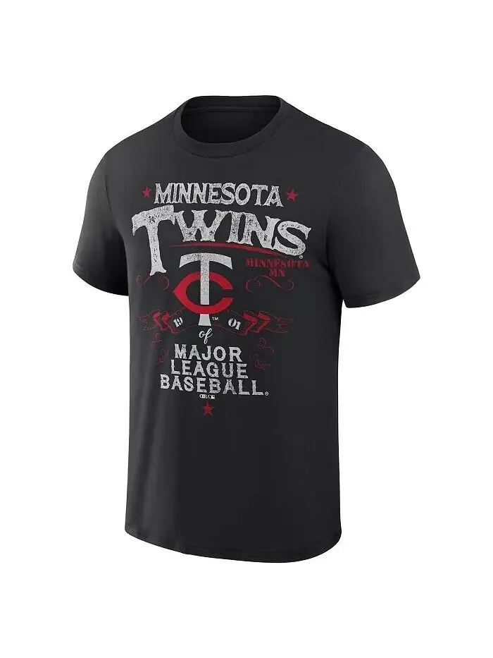 Мужская футболка Darius Rucker Collection by Black Minnesota Twins Beach Splatter Fanatics — изображение 2 из 3
