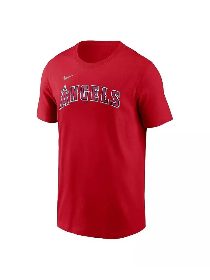 Футболка мужская Майк Траут красная Los Angeles Angels Fuse с именем и номером Nike — изображение 3 из 3