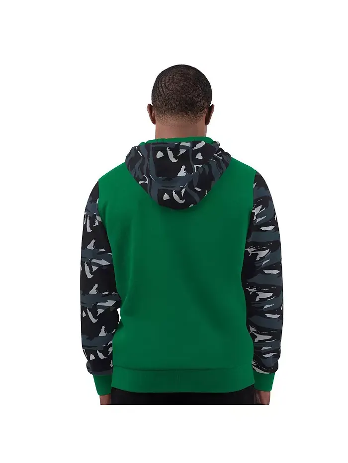 Мужская толстовка с молнией Kelly Green Philadelphia Eagles Thursday Night Gridiron Vintage Logo — изображение 2 из 2