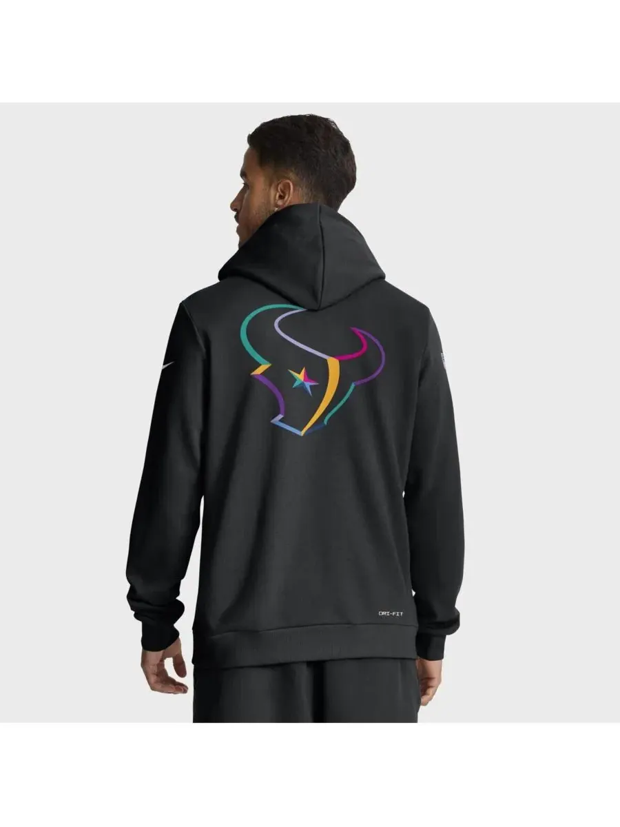 Худи Nike с капюшоном, с принтом, черное — изображение 2 из 5, черный