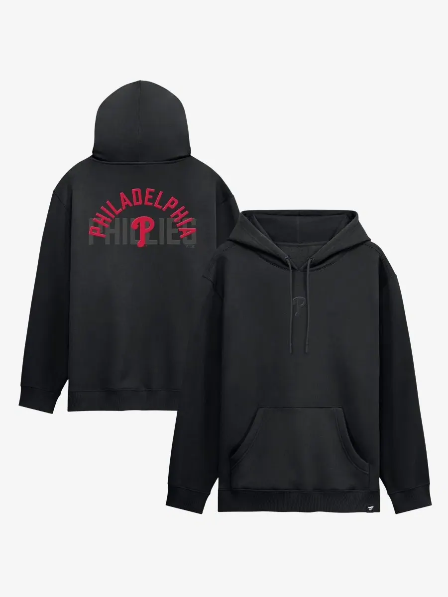 Худи с капюшоном Philadelphia Phillies Black Out Fanatics — изображение 1 из 3, черный