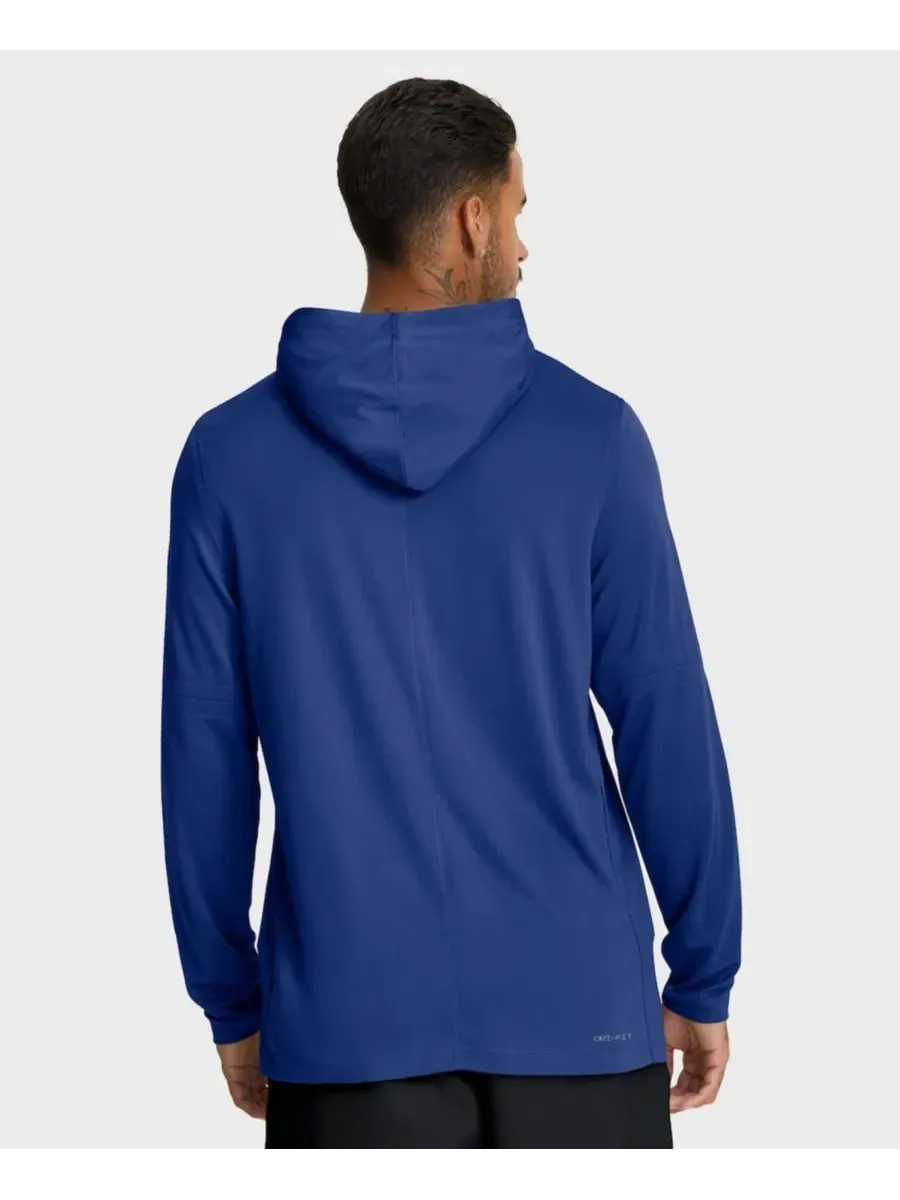 Футболка с капюшоном и длинным рукавом с съемными рукавами Nike Authentic Collection — изображение 2 из 5, королевский