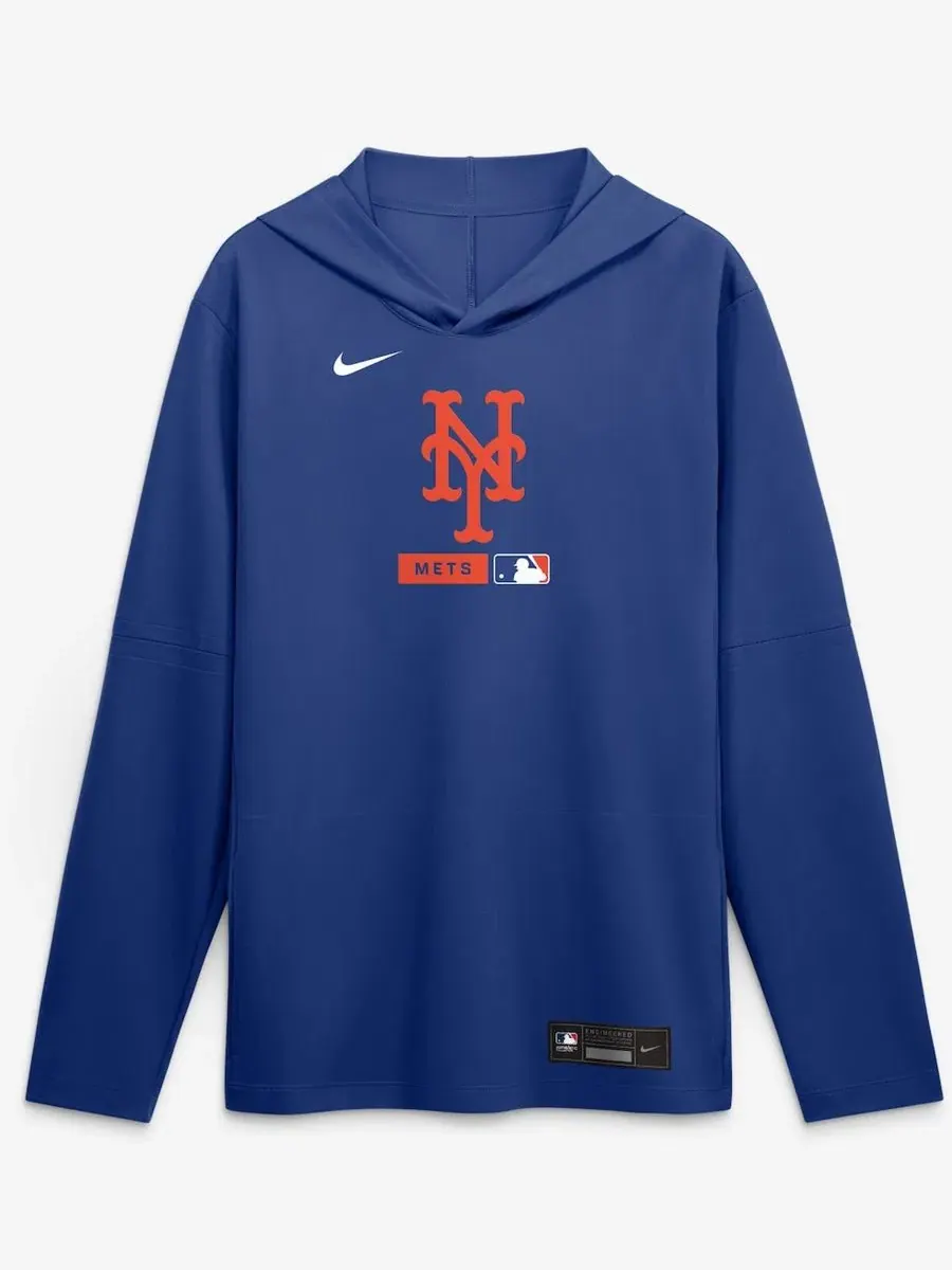 Футболка с капюшоном и длинным рукавом с съемными рукавами Nike Authentic Collection — изображение 4 из 5, королевский