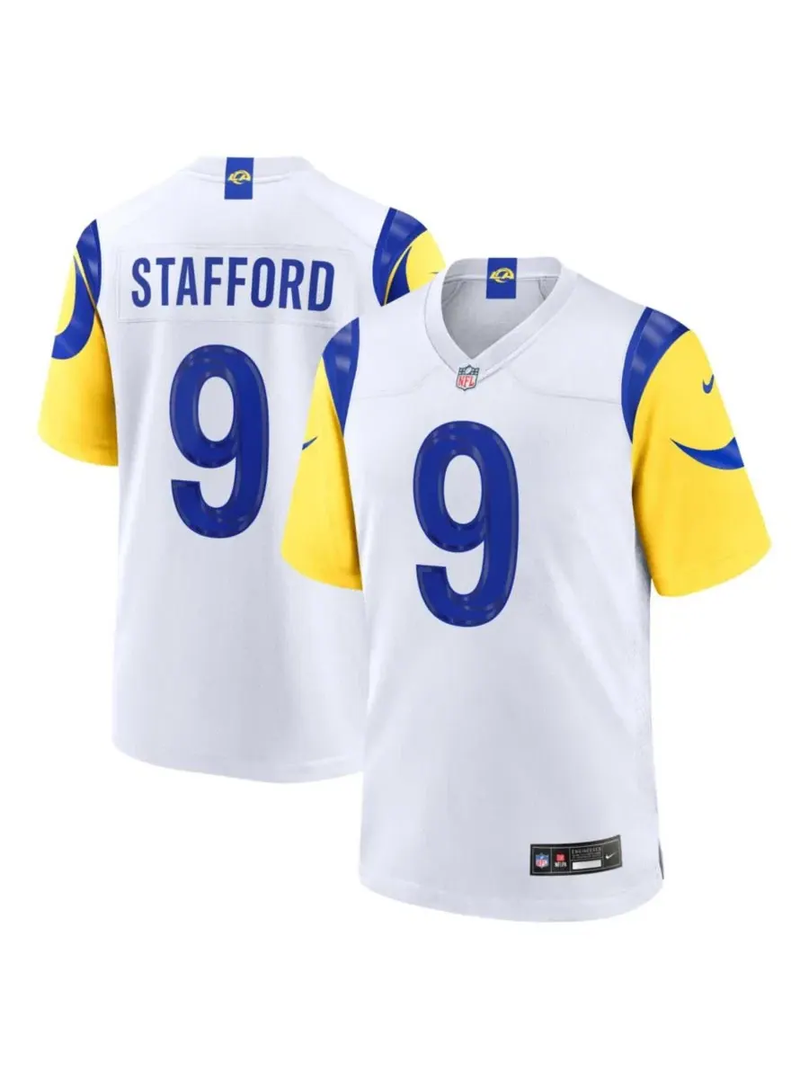 Игровая футболка Nike Matthew Stafford White Game Player Jersey — изображение 1 из 3, белый
