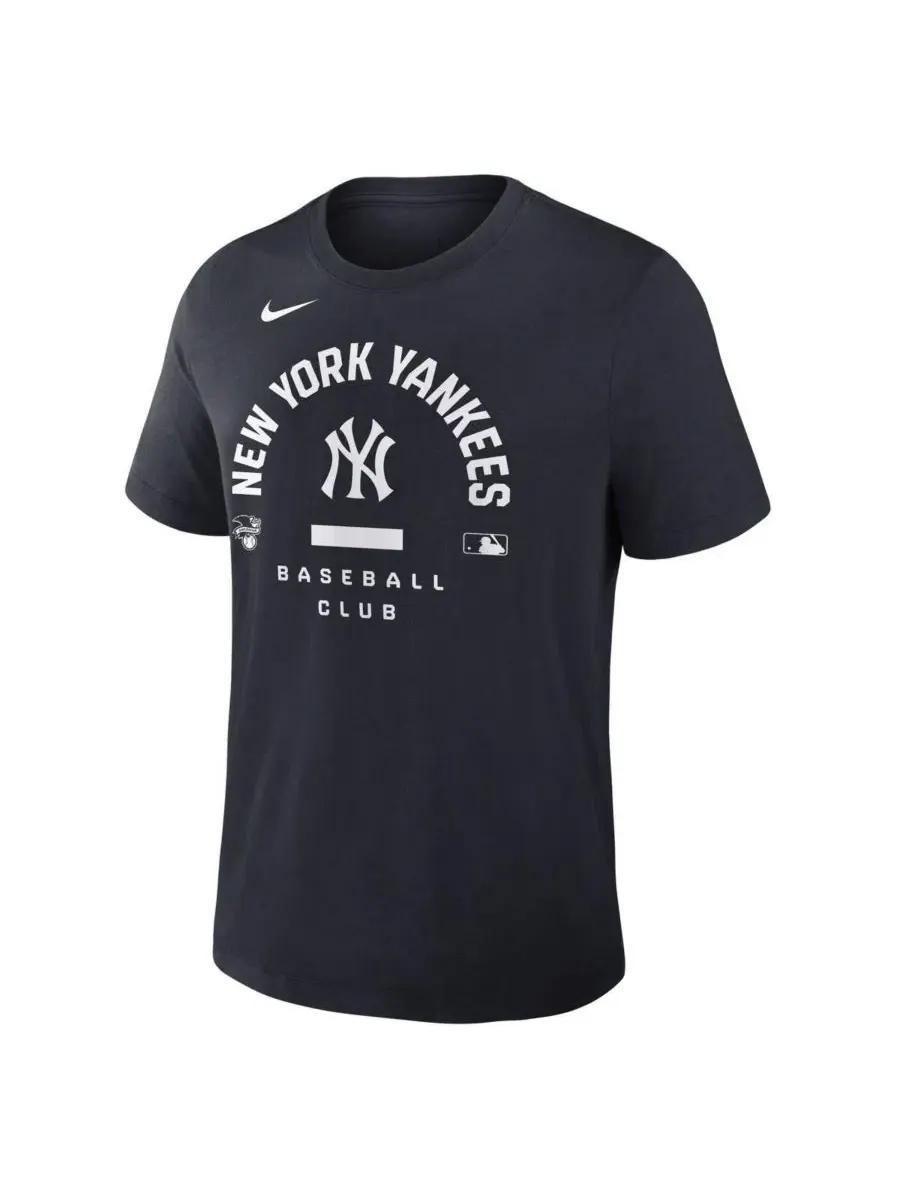 Футболка с коротким рукавом Early Work Tri-Blend Dri-FIT Nike — изображение 2 из 3, темно-синий