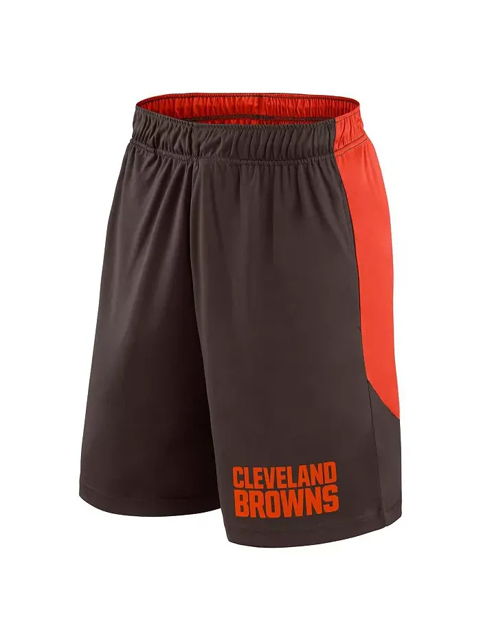 Мужские шорты Cleveland Browns Launch коричневые/красные Fanatics — изображение 2 из 3