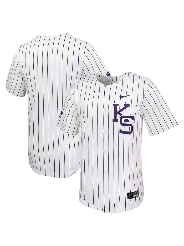 Мужская белая бейсбольная джерси Kansas State Wildcats Limited Nike — изображение 1 из 3
