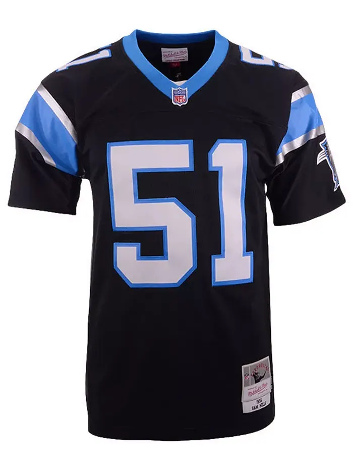 Мужская реплика ретро-джерси Sam Mills Carolina Panthers Mitchell & Ness — изображение 1 из 3