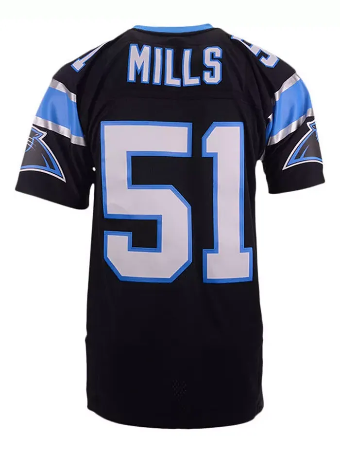Мужская реплика ретро-джерси Sam Mills Carolina Panthers Mitchell & Ness — изображение 2 из 3