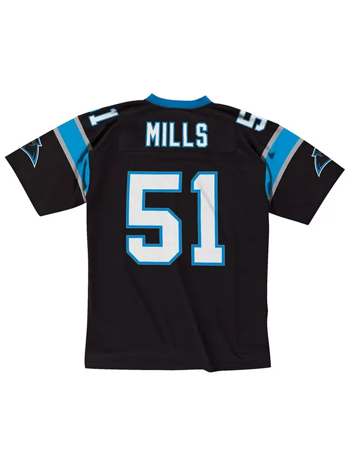 Мужская реплика ретро-джерси Sam Mills Carolina Panthers Mitchell & Ness — изображение 3 из 3