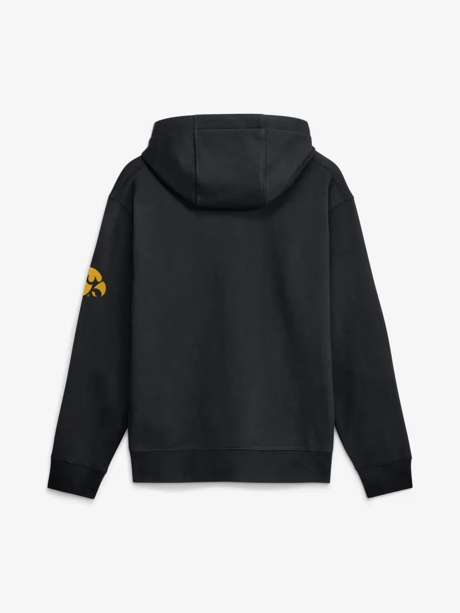 Худи с флиса с капюшоном и принтом Iowa Hawkeyes 2026 Sideline Club Fleece Nike — изображение 2 из 2, черный