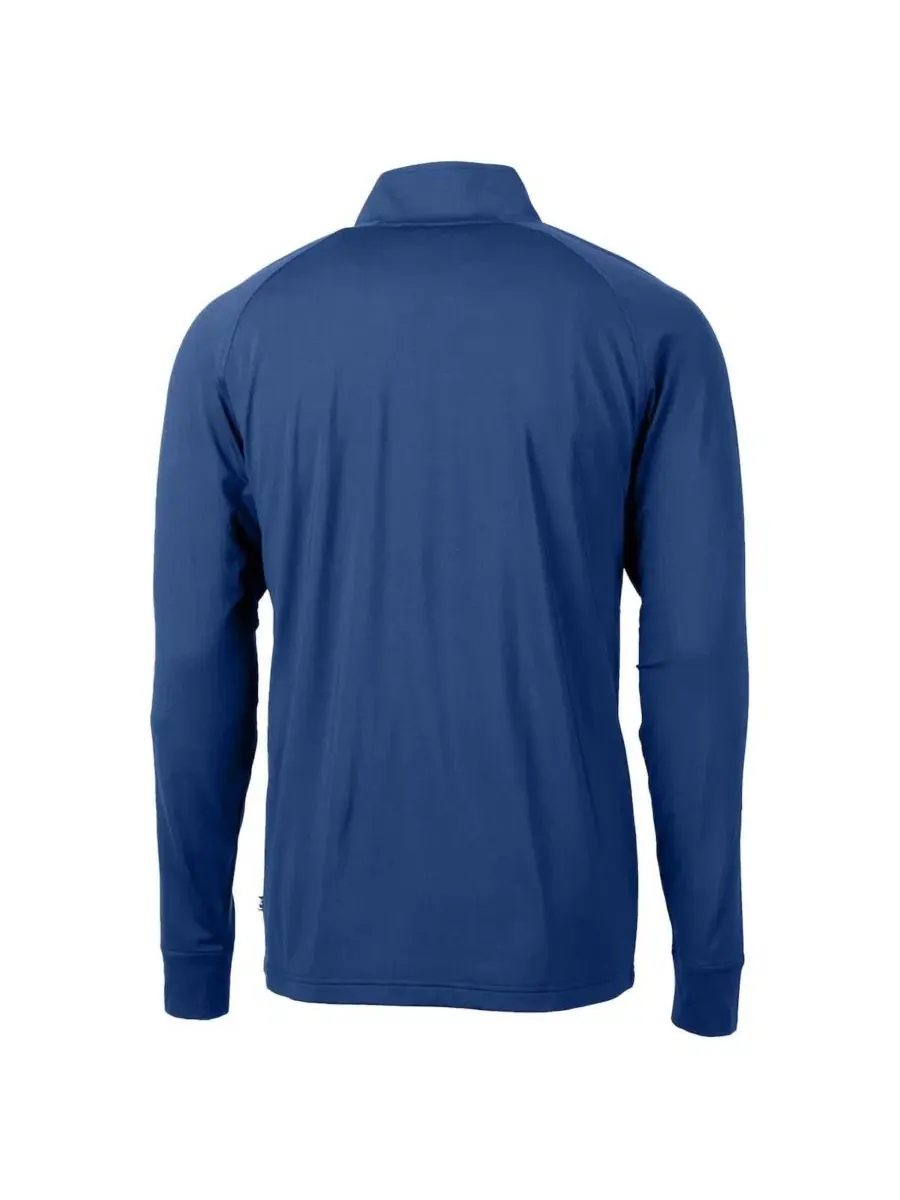 Пуловер с четверть-застежкой Cutter & Buck Adapt Eco Knit Stretch Royal — изображение 2 из 3, королевский
