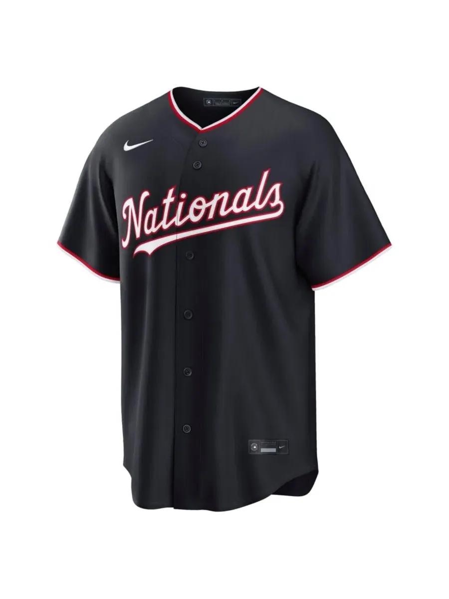 Реплика джерси Dylan Crews Navy Washington Nationals Alternate Nike — изображение 2 из 3, темно-синий