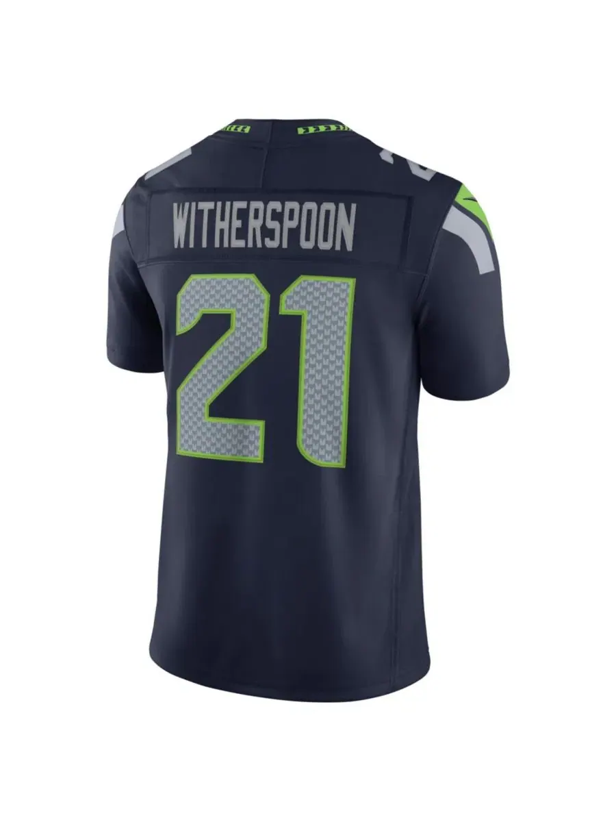 Футболка Nike Devon Witherspoon Vapor F.U.S.E. Stitched Limited Jersey — изображение 2 из 3, темно-синий