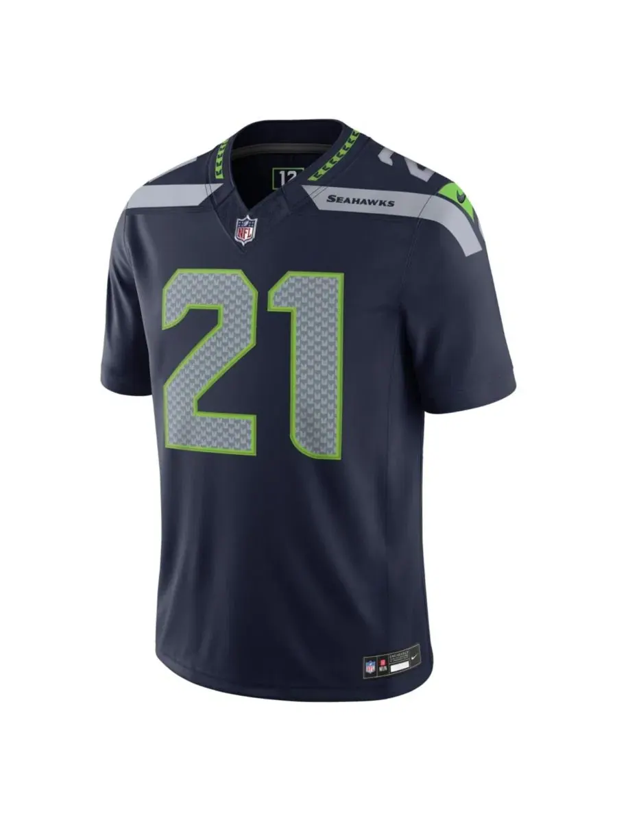 Футболка Nike Devon Witherspoon Vapor F.U.S.E. Stitched Limited Jersey — изображение 3 из 3, темно-синий