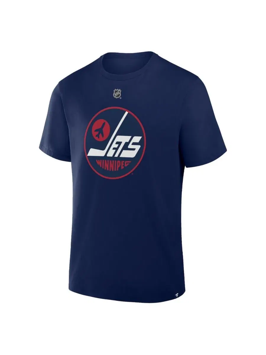 Футболка с длинным рукавом Connor Hellebuyck Fanatics — изображение 2 из 3, темно-синий