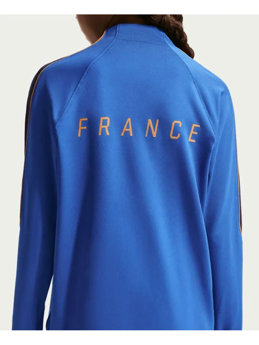 Тренировочная толстовка France National Team 2026 Strike с длинным рукавом Nike — изображение 5 из 5, синий