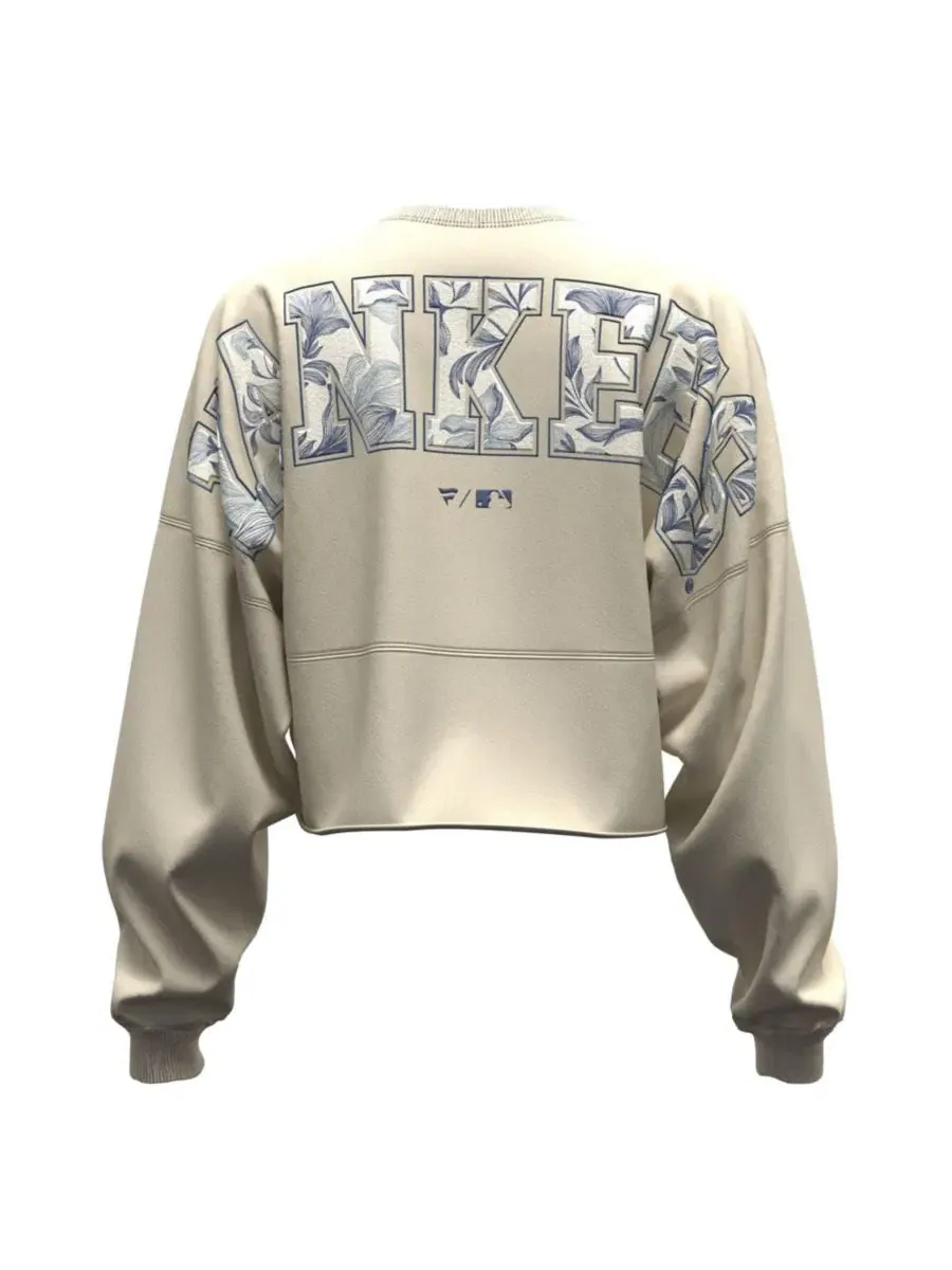 Футболка женская с принтом Spirit Floral Script Fanatics — изображение 2 из 4, светлый бежевый