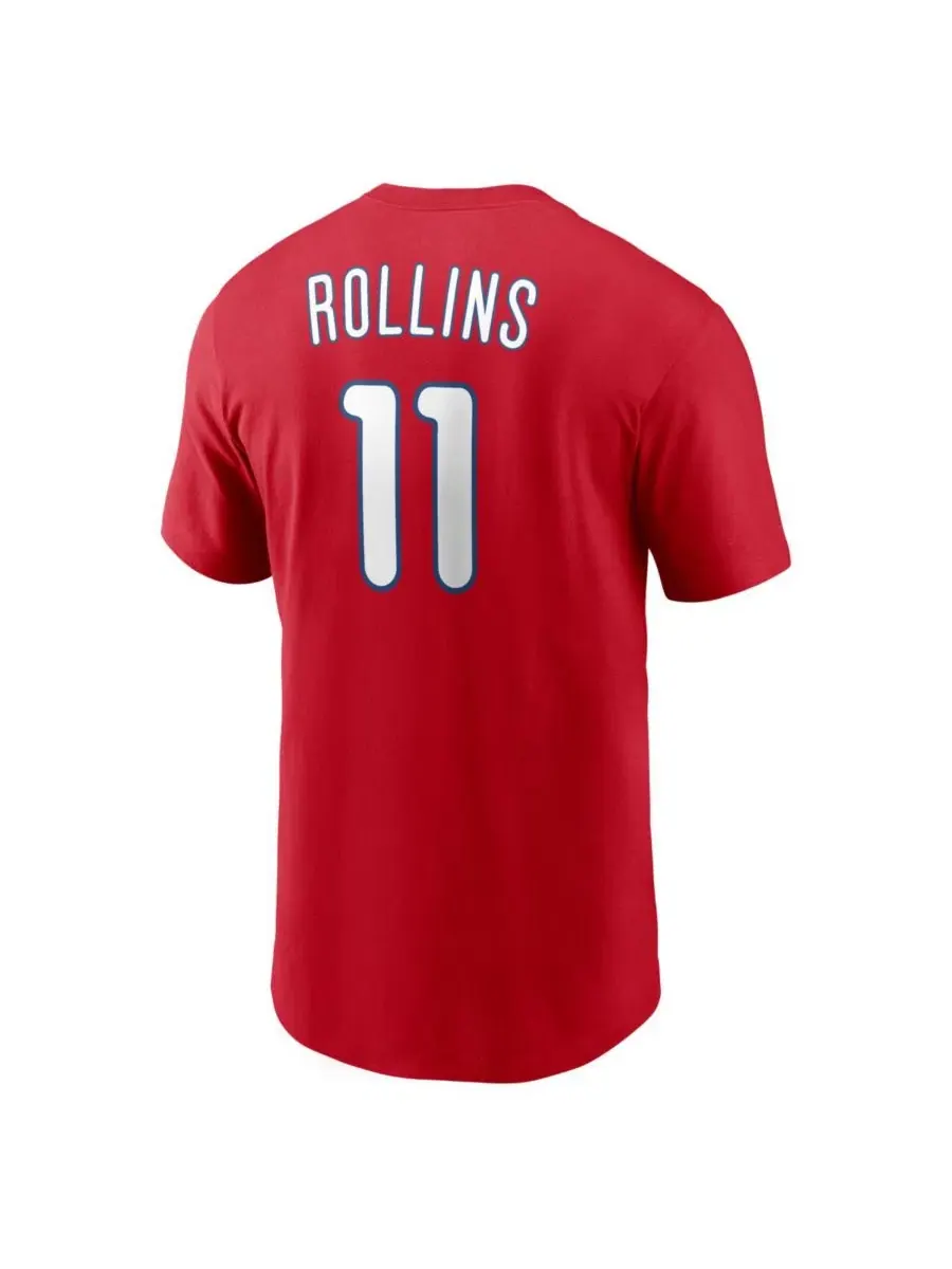 Футболка с коротким рукавом с принтом Jimmy Rollins Red Nike — изображение 3 из 3, красный