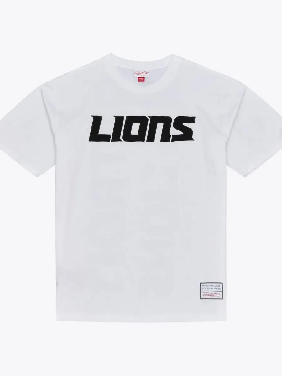 Футболка с принтом Monochrome Mitchell & Ness — изображение 1 из 5, белый