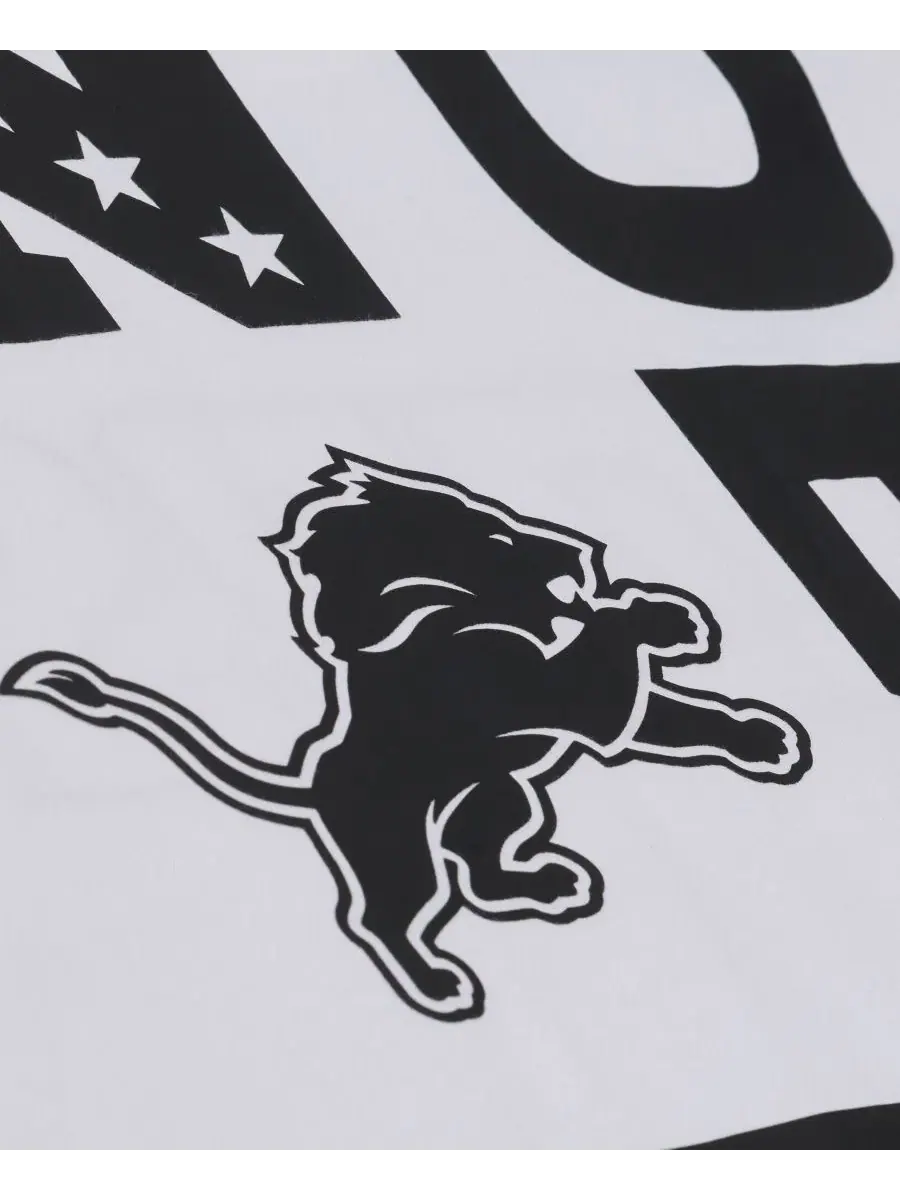 Футболка с принтом Monochrome Mitchell & Ness — изображение 2 из 5, белый
