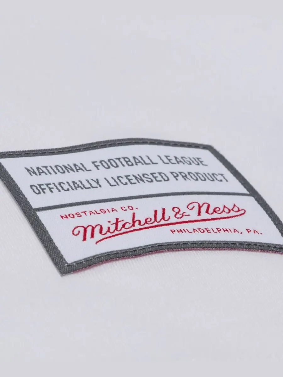 Футболка с принтом Monochrome Mitchell & Ness — изображение 4 из 5, белый