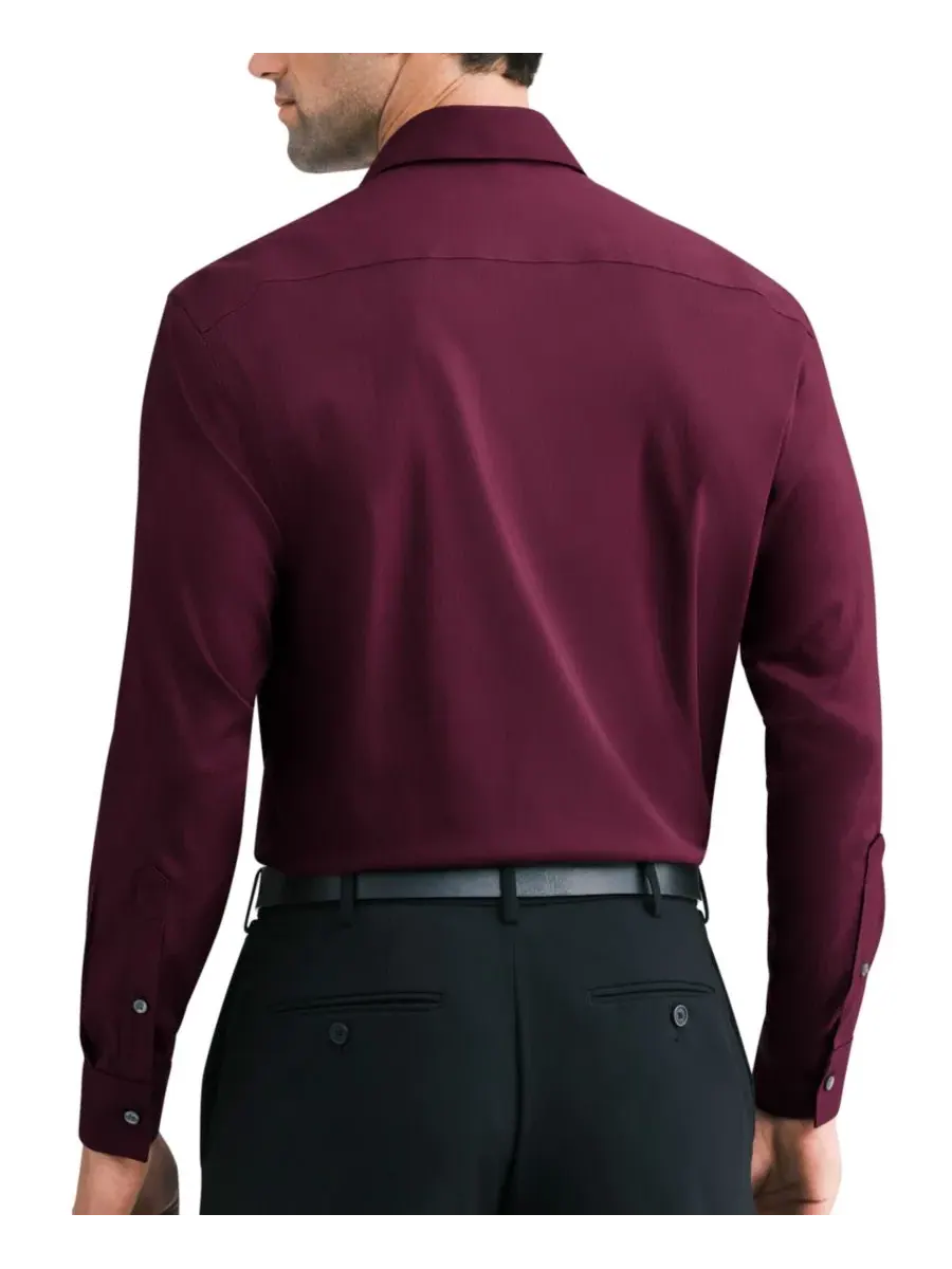 Мужская рубашка с длинным рукавом Van Heusen, Merlot-1 — изображение 2 из 3