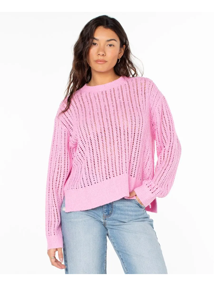Женский свитер с длинными рукавами Flipside Roxy, Lilac Sachet — изображение 1 из 5