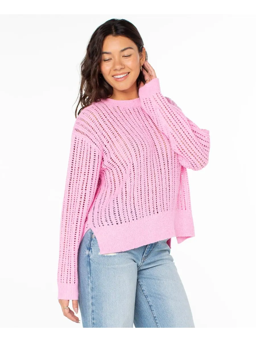 Женский свитер с длинными рукавами Flipside Roxy, Lilac Sachet — изображение 3 из 5