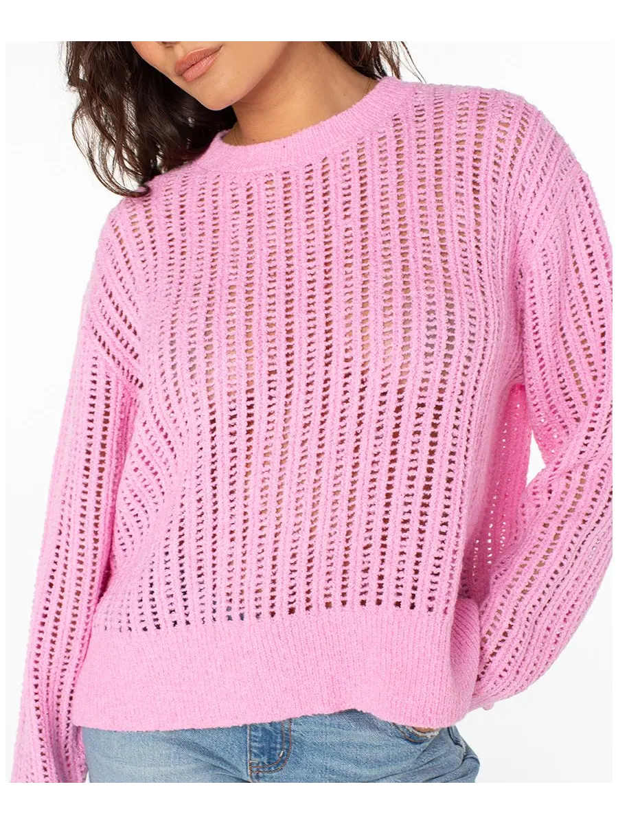 Женский свитер с длинными рукавами Flipside Roxy, Lilac Sachet — изображение 4 из 5