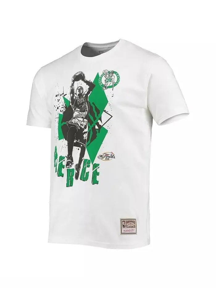 Мужская белая футболка Paul Pierce Boston Celtics Suite Sensations Player Mitchell & Ness — изображение 3 из 3