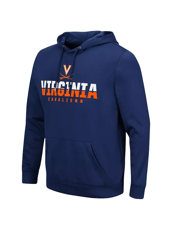 Мужской темно-синий худи Virginia Cavaliers Lantern с застежкой-молнией Colosseum — изображение 2 из 2
