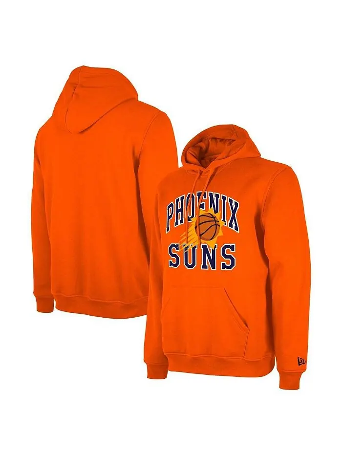 Мужской и женский пуловер с капюшоном Orange Phoenix Suns сезона 2023/24 Tip-Off Edition New Era