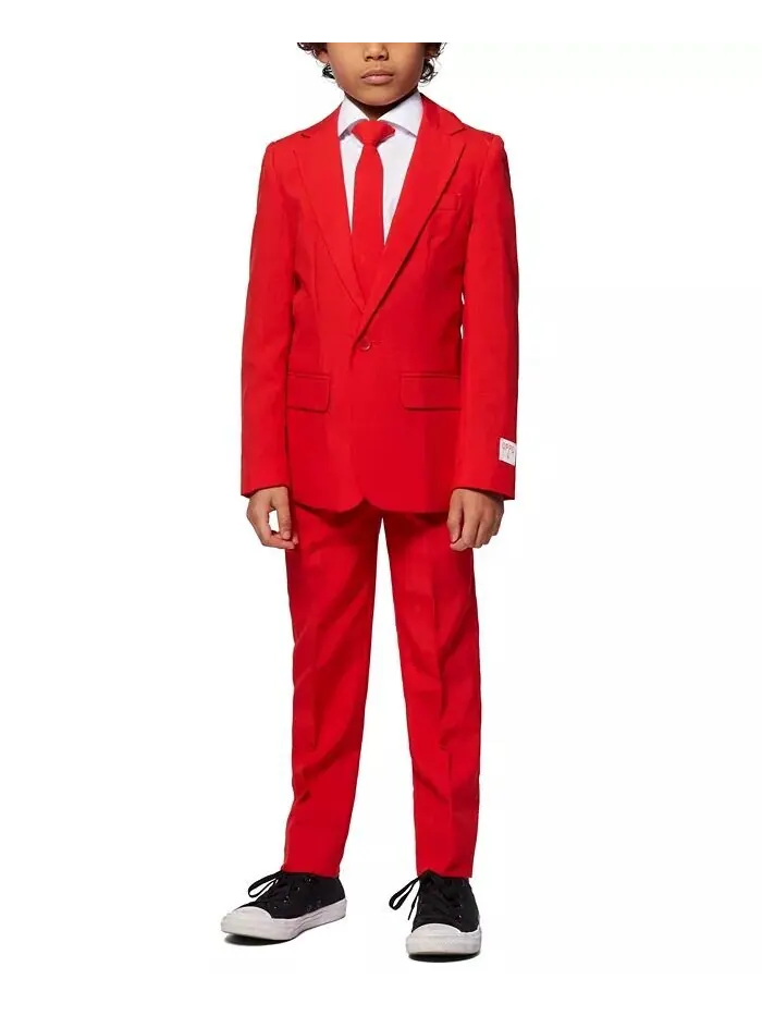 Однотонный костюм Devil из трех предметов для малышей и мальчиков Opposuits — изображение 1 из 2