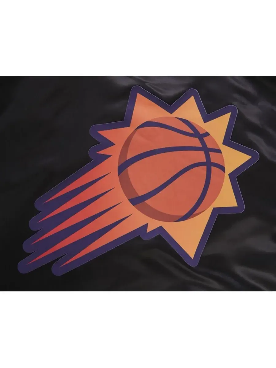 Pro Standard Мужская черная атласная куртка Phoenix Suns 2023/24 City Edition с застежкой на кнопках — изображение 2 из 4