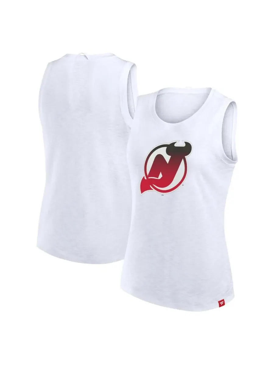 Fanatics Женская белая майка New Jersey Devils из фактурной ткани — изображение 1 из 3, белый