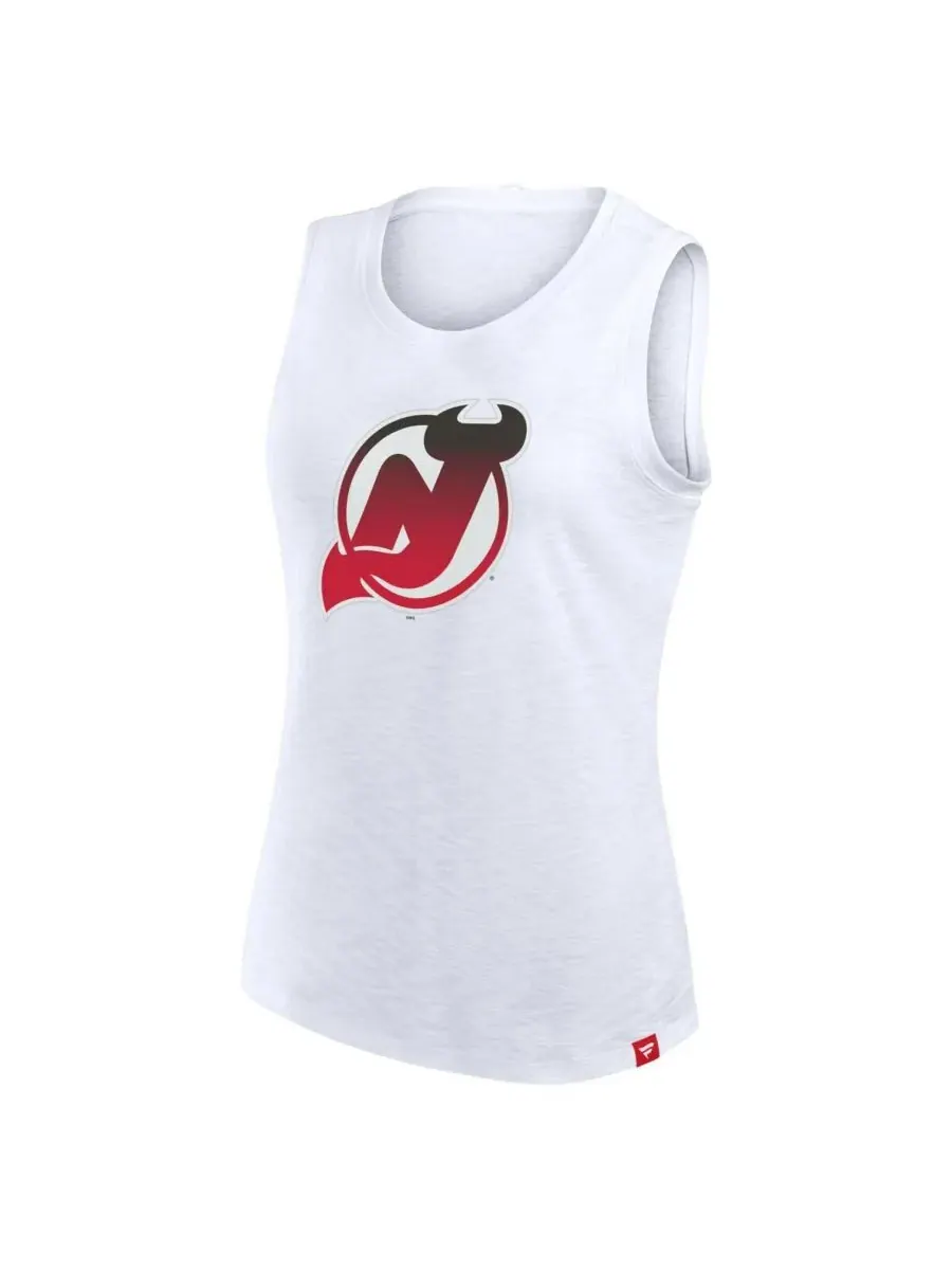 Fanatics Женская белая майка New Jersey Devils из фактурной ткани — изображение 2 из 3, белый