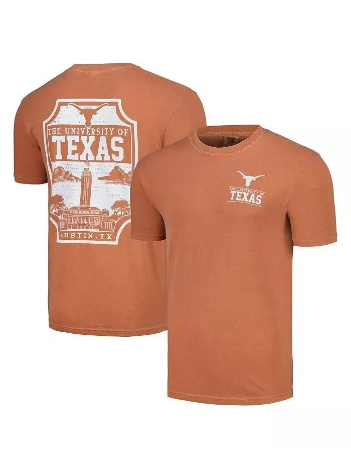 Мужская футболка Texas Orange Texas Longhorns Campus Badge Image One — изображение 1 из 3
