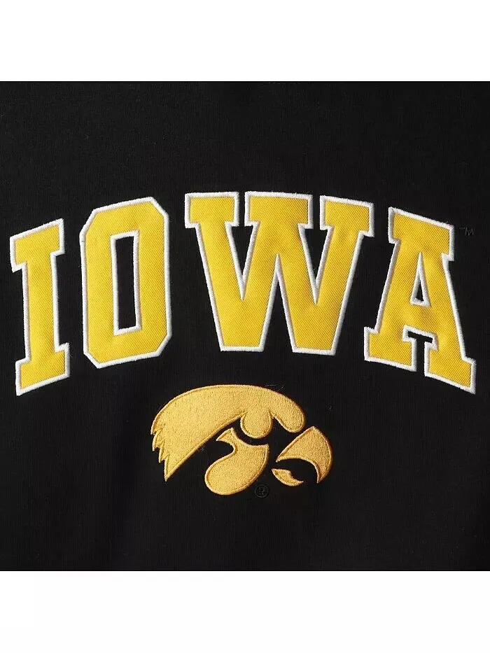Толстовка с капюшоном для мальчиков из черной команды Iowa Hawkeyes 2-Hit Colosseum — изображение 4 из 4