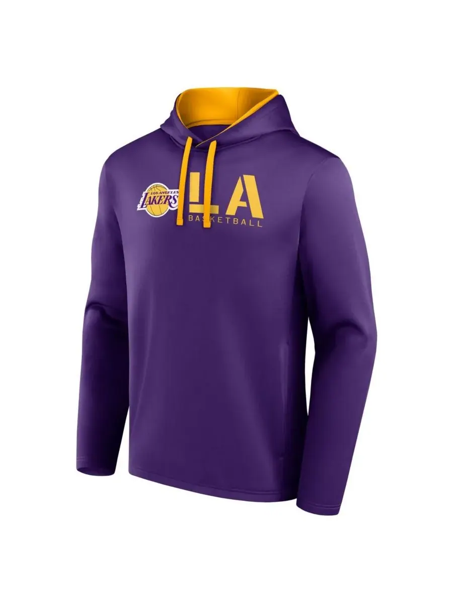 Logo Athletic Мужская фиолетовая толстовка с капюшоном Los Angeles Lakers Head Start — изображение 2 из 3, фиолетовый