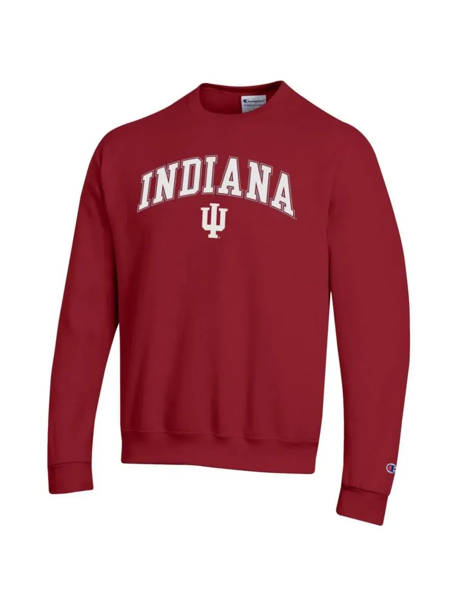 Champion Мужская толстовка с логотипом команды Indiana Hoosiers цвета «багровый» — изображение 2 из 3, красный