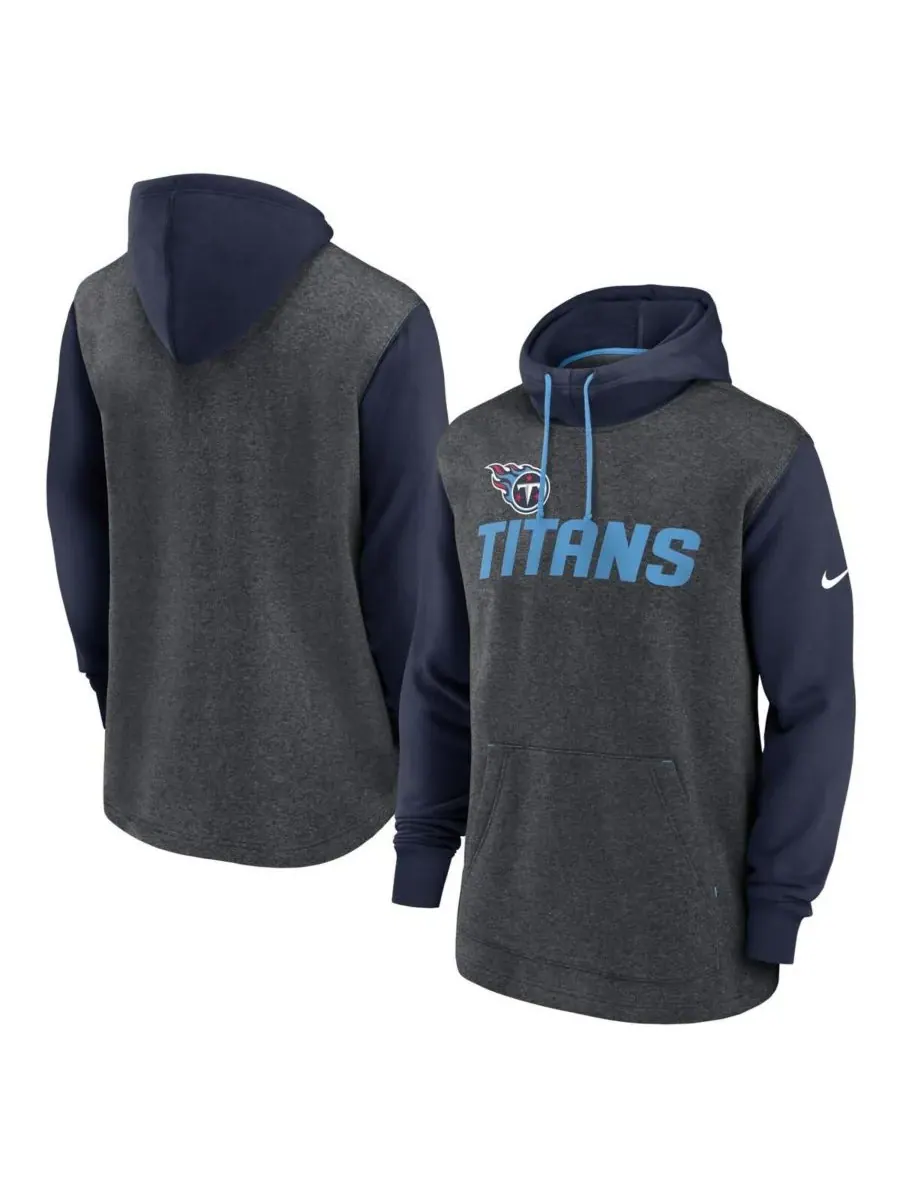 Nike Мужская толстовка с капюшоном Tennessee Titans Surrey Legacy, цвет меланж — изображение 1 из 3