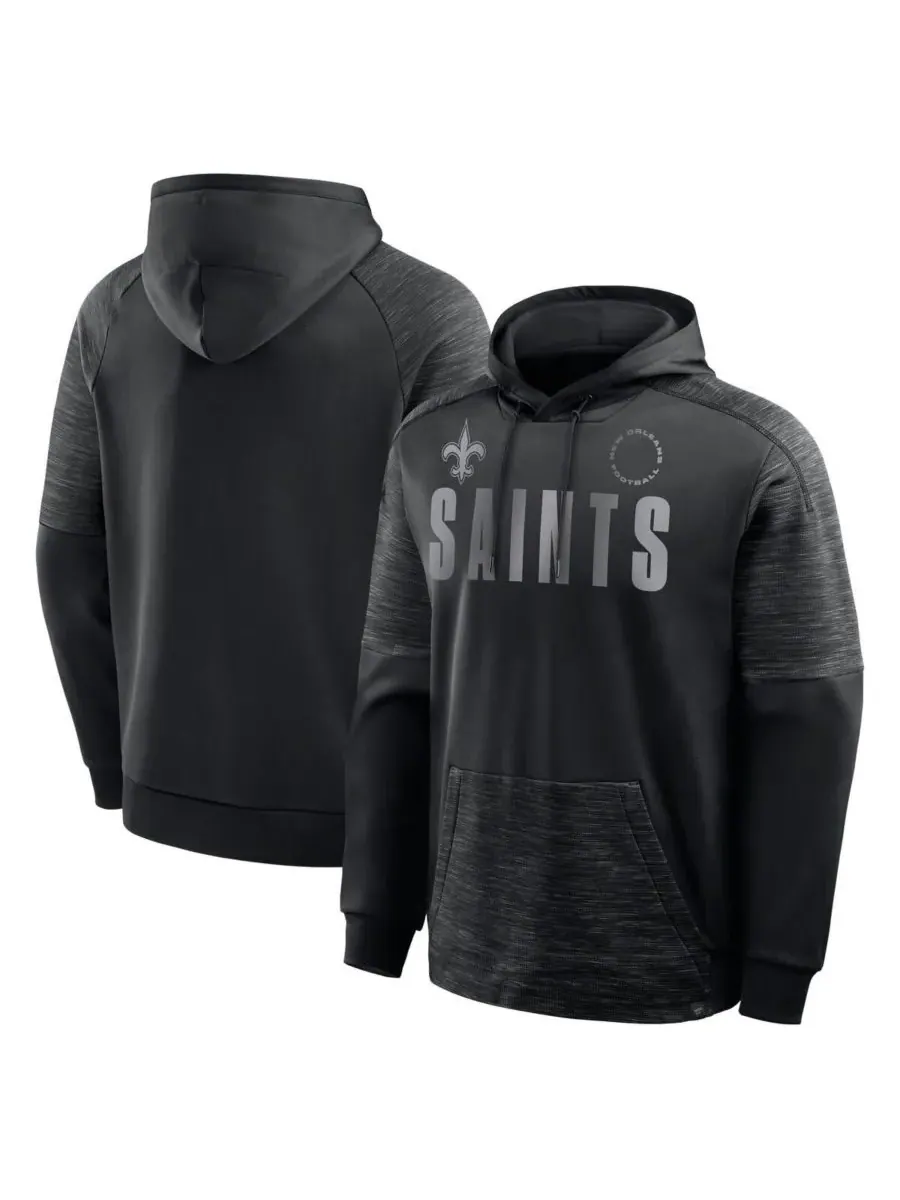 Fanatics Мужская черная толстовка с капюшоном New Orleans Saints Chip Shot — изображение 1 из 3, черный