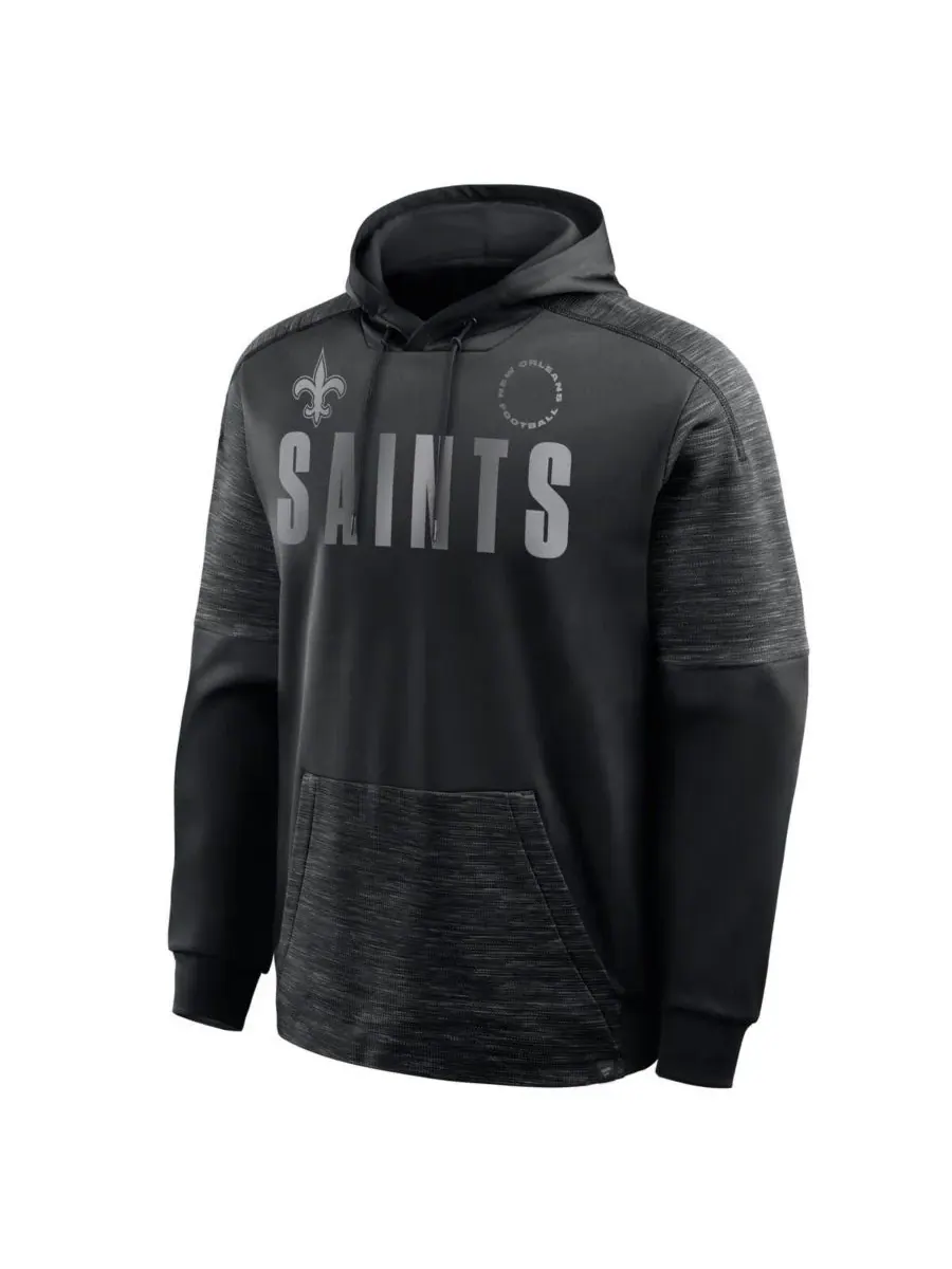 Fanatics Мужская черная толстовка с капюшоном New Orleans Saints Chip Shot — изображение 2 из 3, черный