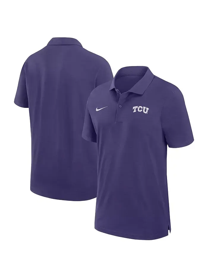 Мужская фиолетовая поло Performance TCU Horned Frogs Nike — изображение 1 из 3