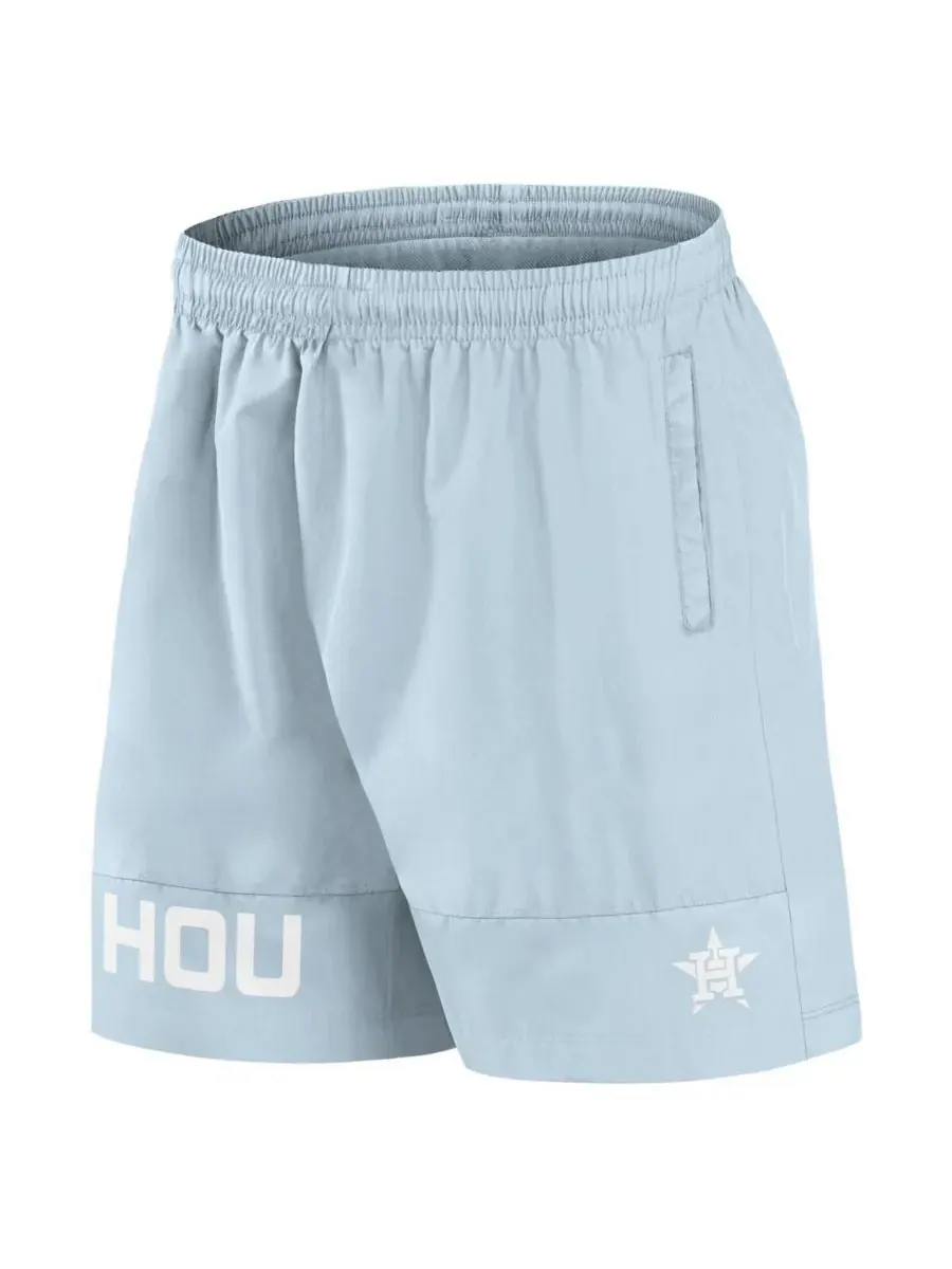 Fanatics Мужские светло-голубые плавательные шорты Houston Astros Elements — изображение 3 из 3, светлый синий