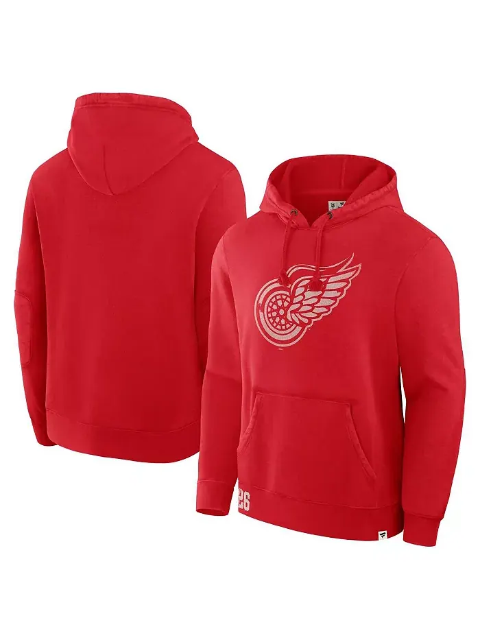 Мужская красная толстовка с капюшоном Detroit Red Wings Decades Collection Tradition Fleece Fanatics — изображение 1 из 3